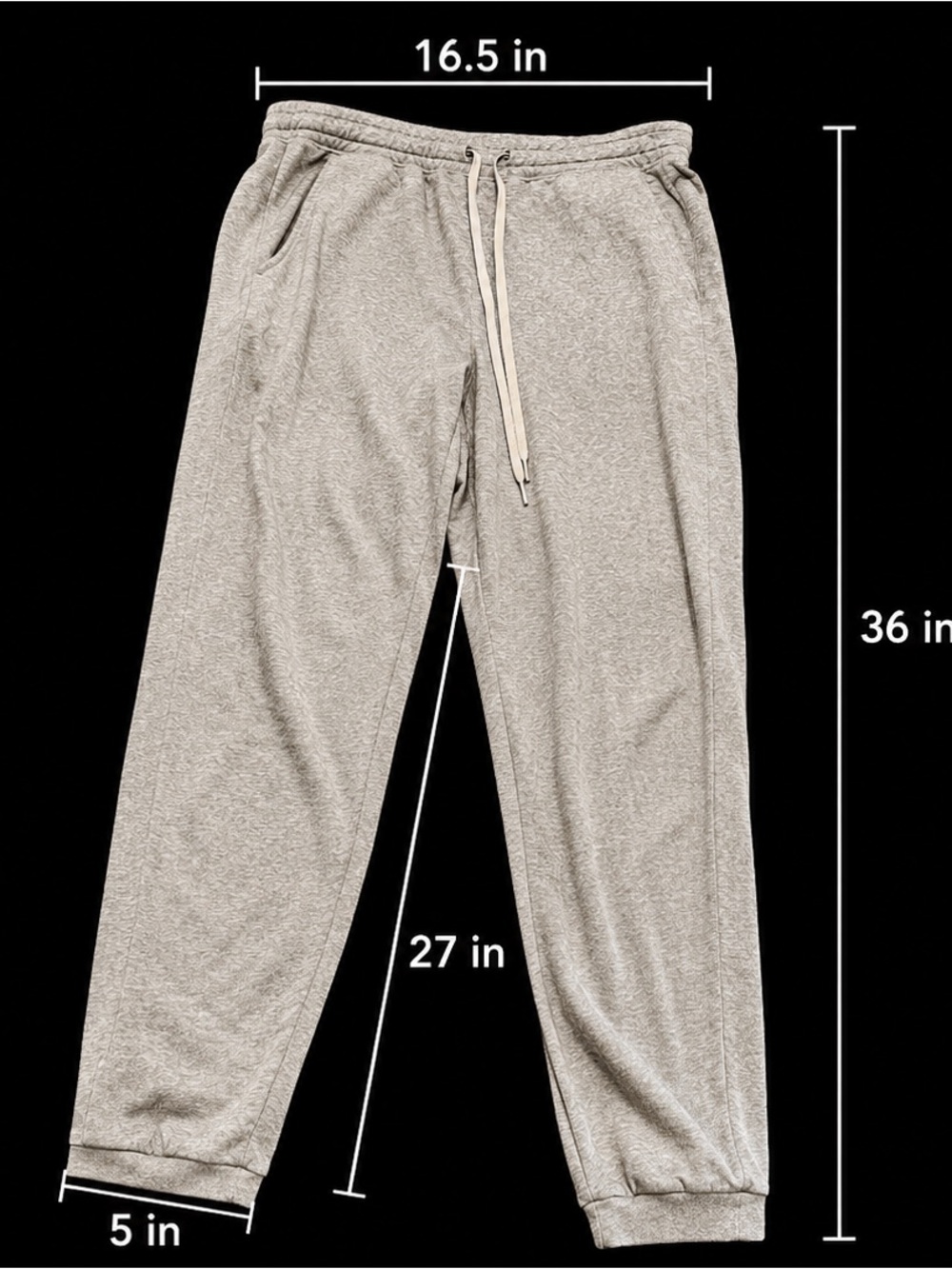 American Eagle Outfitters Gray Jogger Sweatpants Men’s Medium Long - Picture 4 of 6